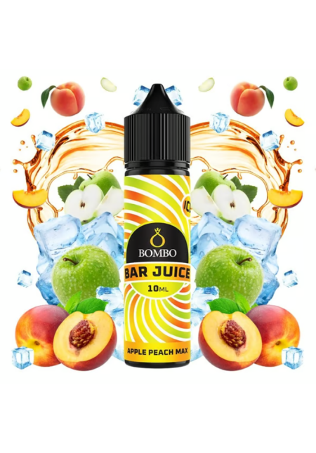 Bombo Bar Apple Peach Max 10/60ML (Longfill) Bombo Bar Apple Peach Max 10/60ML (Longfill)