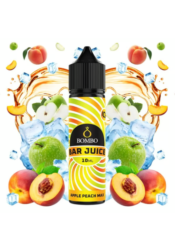 Bombo Bar Apple Peach Max 10/60ML (Longfill)