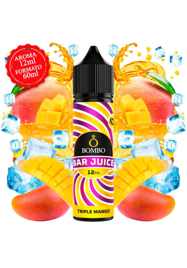 Bombo Bar Triple Mango Ice 12/60ML (Longfill)