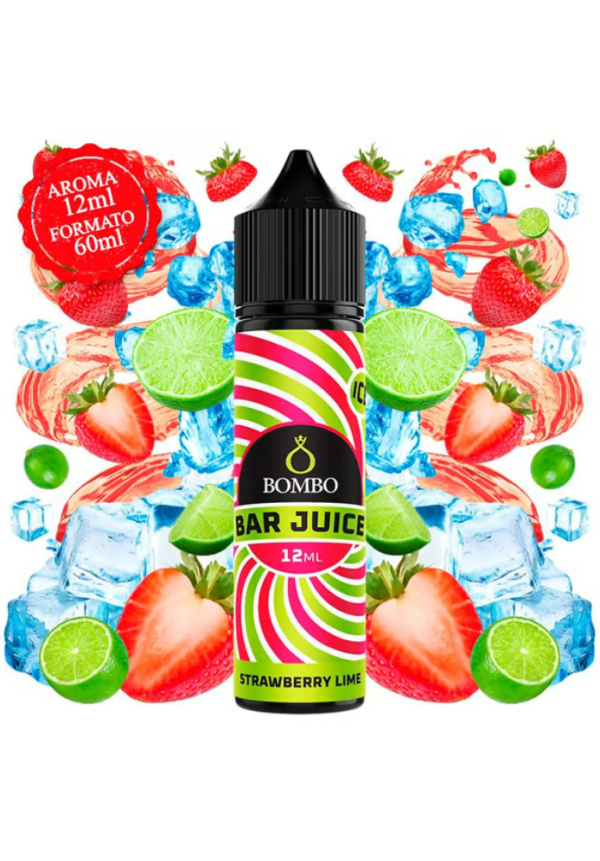 Bombo Bar Strawberry Lime Ice 12/60ML (Longfill)