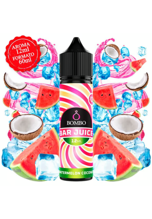 Bombo Bar Watermelon Coconut Ice 12/60ML (Longfill)