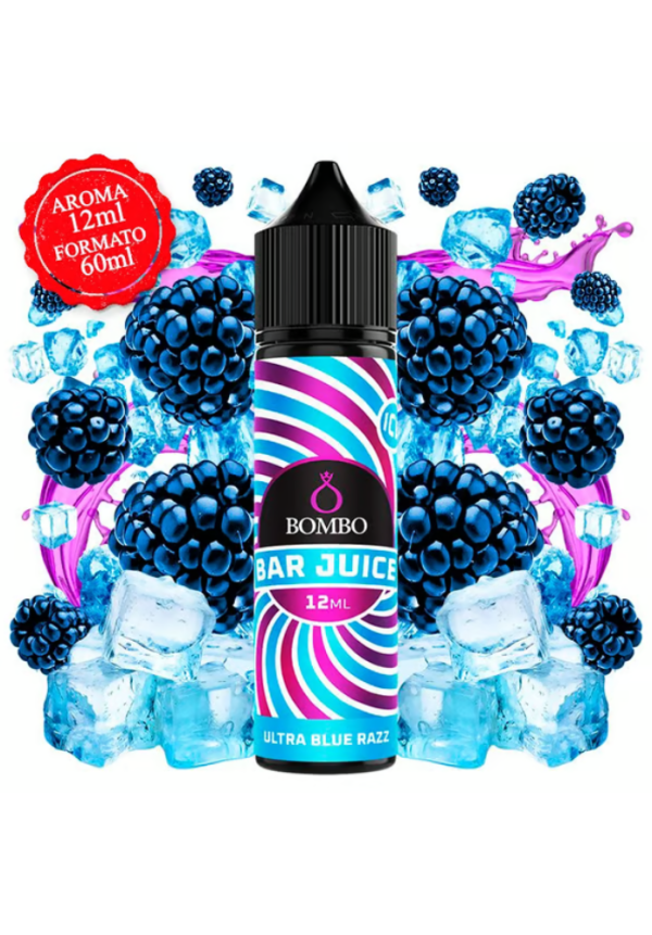 Bombo Bar Ultra Blue Razz Ice 12/60ML (Longfill)