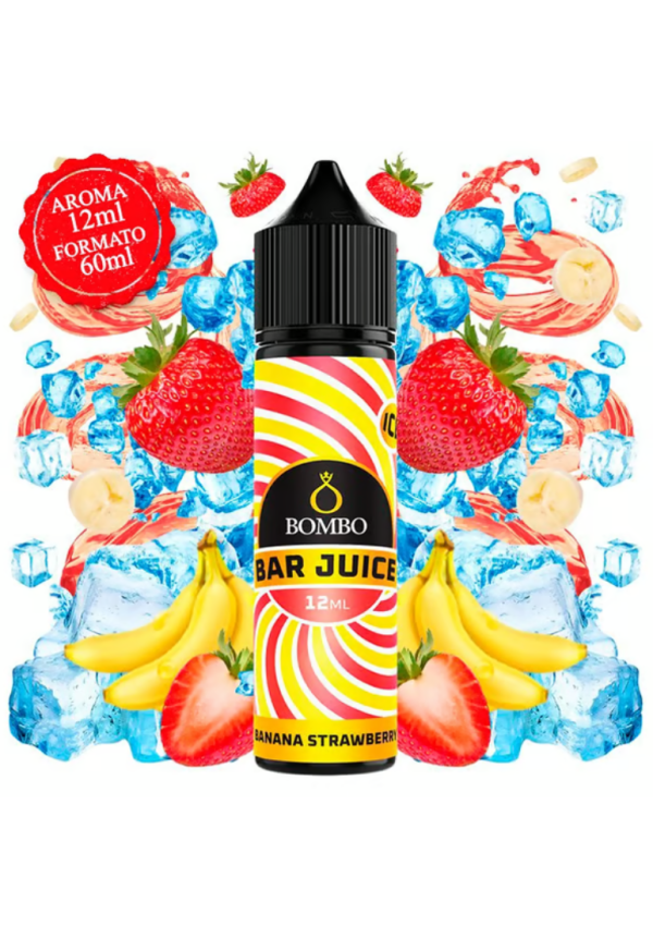 Bombo Bar Banana Strawberry Ice 12/60ML (Longfill)
