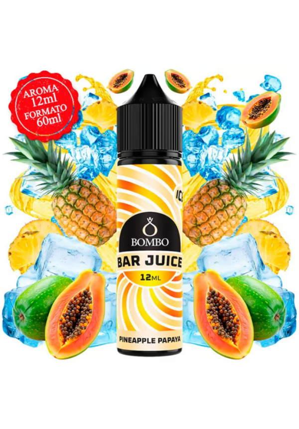 Bombo Bar Pineapple Papaya Ice 12/60ML (Longfill)