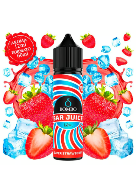 Bombo Bar Super Strawberry 12/60MML (Longfill) Bombo Bar Super Strawberry 12/60MML (Longfill)