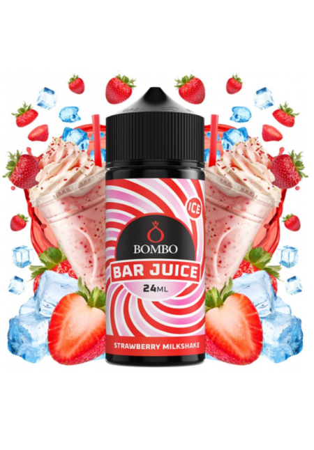 Bombo Bar Strawberry Milkshake Ice 24/120ML (Longfill) Bombo Bar Strawberry Milkshake Ice 24/120ML (Longfill)
