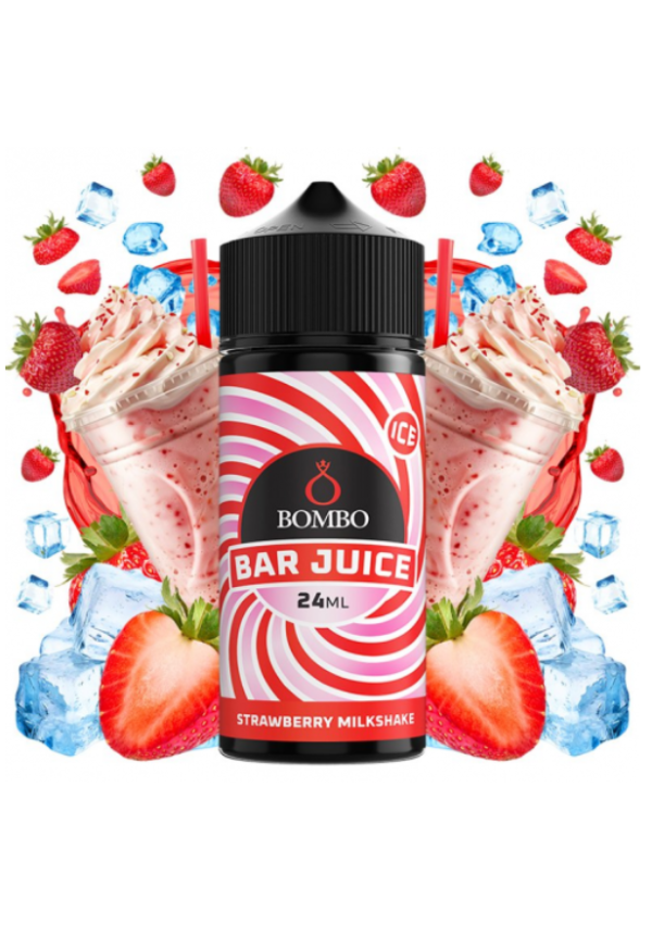 Bombo Bar Strawberry Milkshake Ice 24/120ML (Longfill)