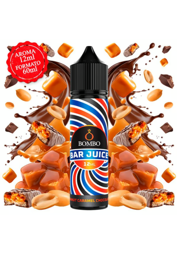 Bombo Bar Peanut Chocolate Caramel 12/60ML (Longfill)