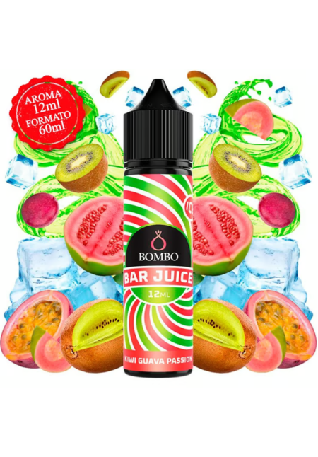 Bombo Bar Kiwi Guava Passion Ice 12/60ML (Longfill) Bombo Bar Kiwi Guava Passion Ice 12/60ML (Longfill)