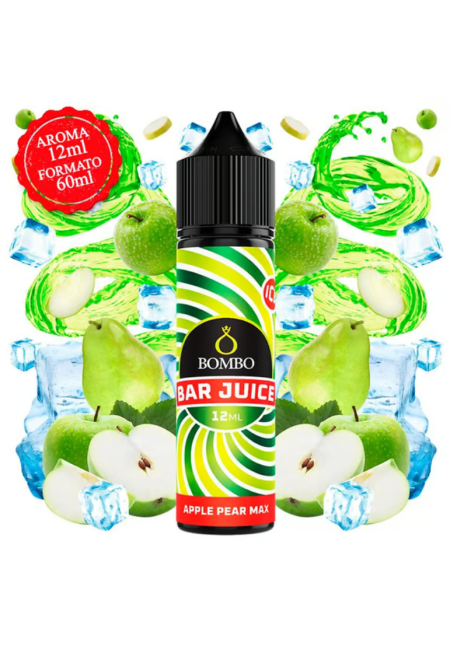Bombo Bar Apple Pear Max Ice 12/60ML (Longfill)