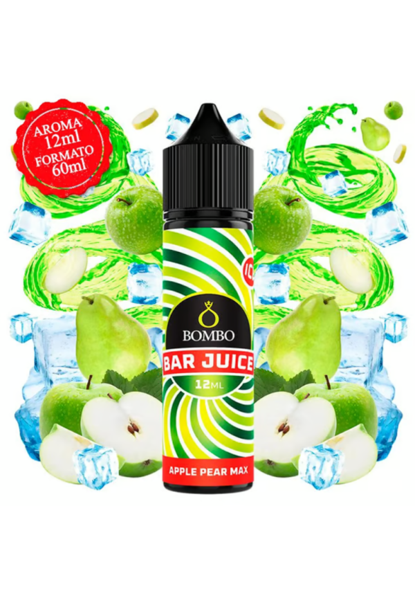Bombo Bar Apple Pear Max Ice 12/60ML (Longfill)